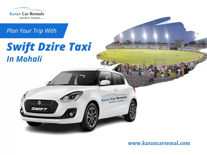 Swift Dzire Taxi in Mohali